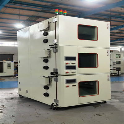 Good price 380V Трехзоновая камера испытаний теплового удара для автомобильных двигателей и компонентов онлайн